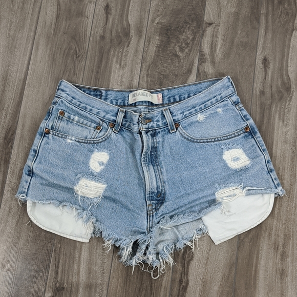 Levi's Pants - Levi's Vintage 550 High Rise Distressed Shorts 33